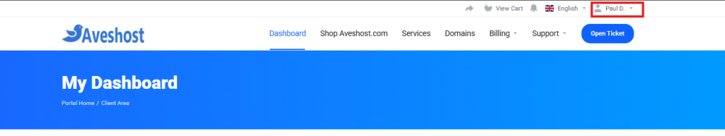 Aveshost account