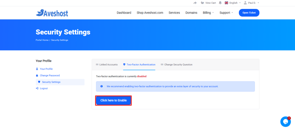 enable 2fa