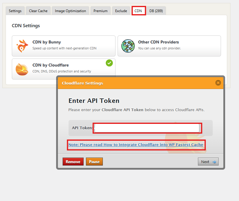 CDN Integration - WP Fastest Cache