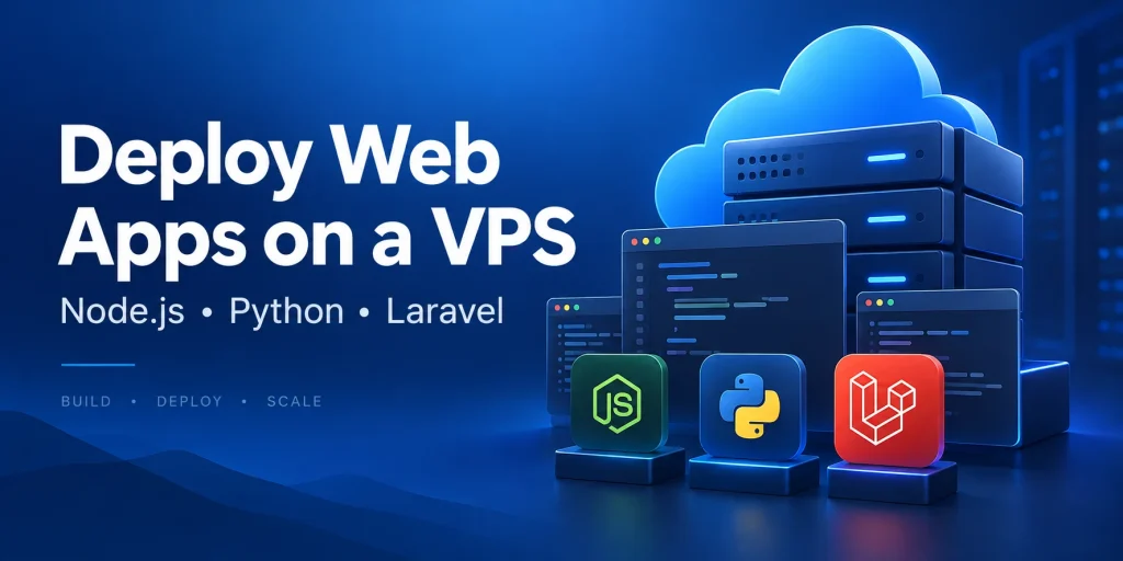 Deploy Node.js, Python and Laravel web apps on a Linux VPS