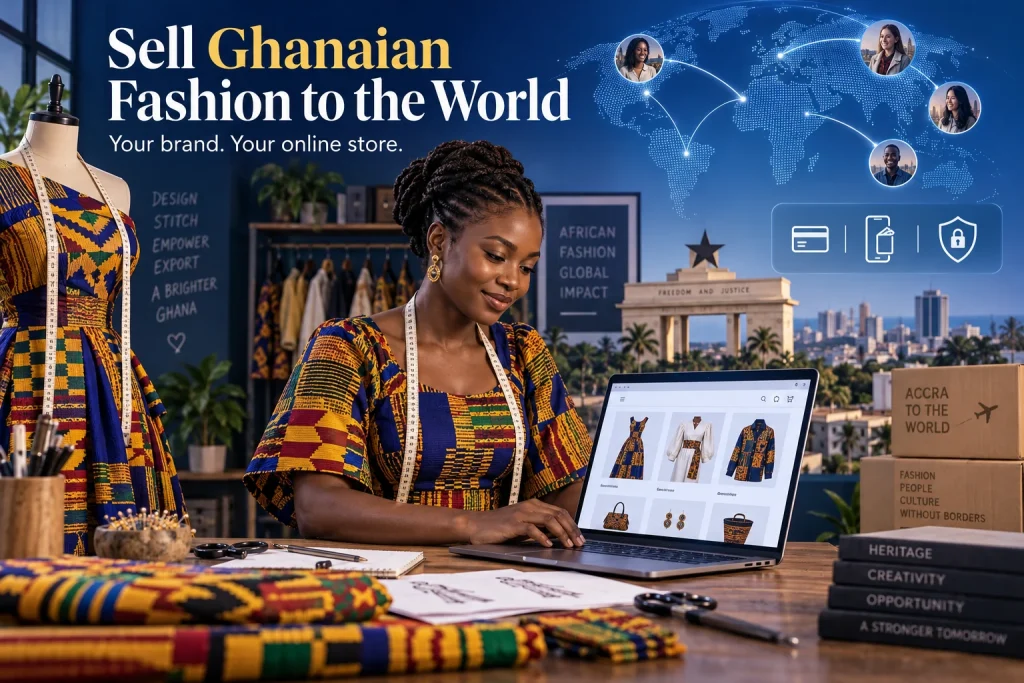 Sell to diaspora from Ghana with a kente and fashion WooCommerce online store