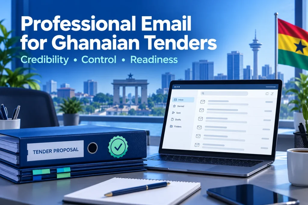 Professional business email for corporate and government tenders in Ghana