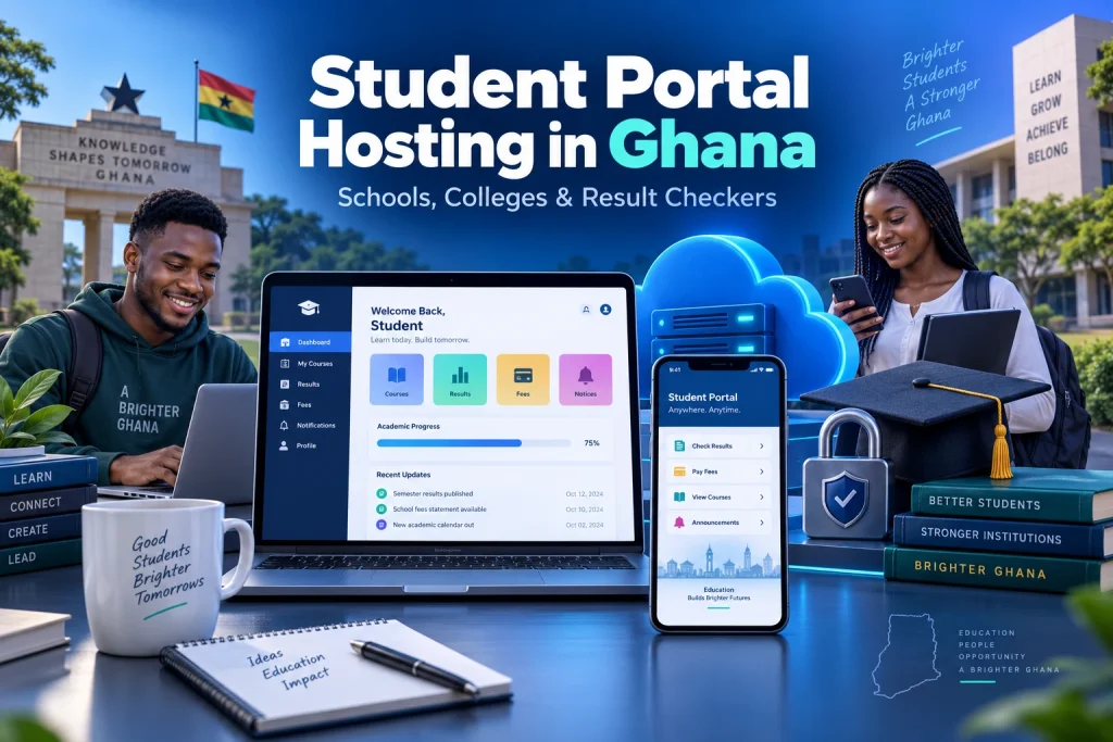 Student portal hosting in Ghana for schools, colleges and result checkers