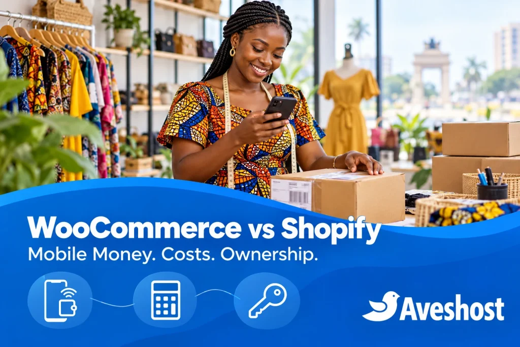 WooCommerce vs Shopify in Ghana: Mobile Money, store costs and ownership
